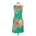 DressBarn Casual Dress - Sheath: Green Paisley Dresses - Women's Size 4