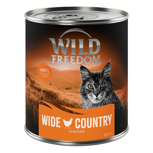 6x 800g Wild Freedom Adult Huhn pur Katzenfutter nass