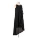Kenneth Cole New York Cocktail Dress - A-Line Crew Neck Sleeveless: Black Solid Dresses - Women's Size 00