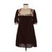 Sweet Pea by Stacy Frati Casual Dress - Shift: Brown Dresses - Women's Size Medium