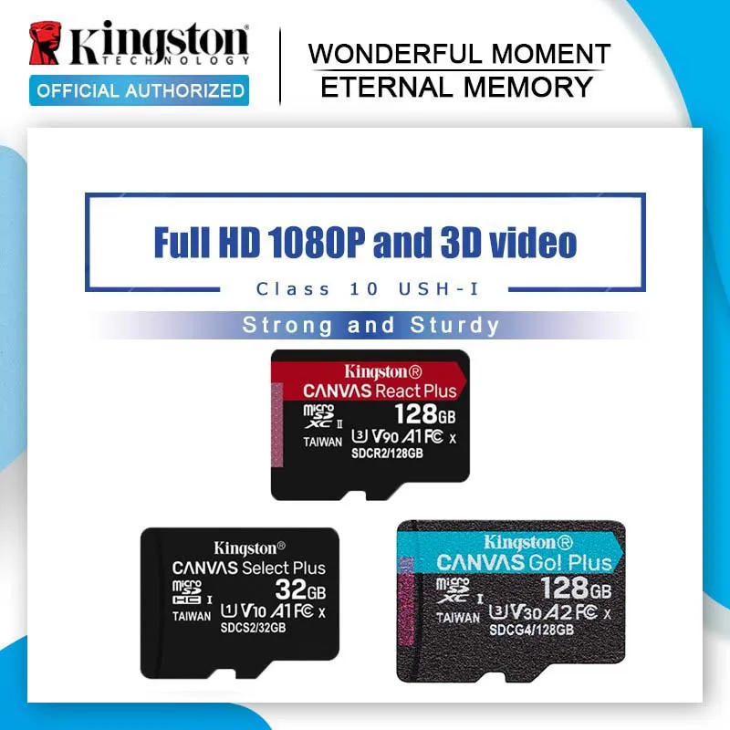 Kingston 16GB Micro SD Card Class10 carte sd memoria 32GB Mini SD Card 64GB TF Card UHS-I 128GB Scheda di memoria per il telefono cellulare
