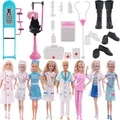 Mini Medical Tool Simulation Scene Doctor Coat And Nurse Suit For Barbies Doll & Ken Barbies Doll