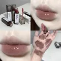 Nude Grey Mirror Lip Glaze Lip Oil Clear Water Light Lip Gloss Crystal Lip Tint Lasting Non-stick