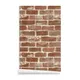 Red Brick Wallpaper Self Adhesive White Line Peel and Stick Waterproof Vinyl Wall Cover Home Decor