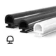 5/10M Bottom width 5/6/7mm EPDM sealing strips bridge aluminum door/window sealed plastic strips