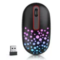 Mouse wireless ricaricabile 7 colori Mouse retroilluminato a LED Protable Slim Mini 2.4g Usb Mouse carini per computer portatile da ufficio