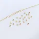 100PCS 2mm 14K Real Gold Plated Brass Tiny Tube Gold Beads for Diy Jewelry Making Supply Accessories