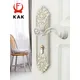 KAK European Style Gold Door Locks with Keys Door Handle Ivory White Security Entrance Door Lock