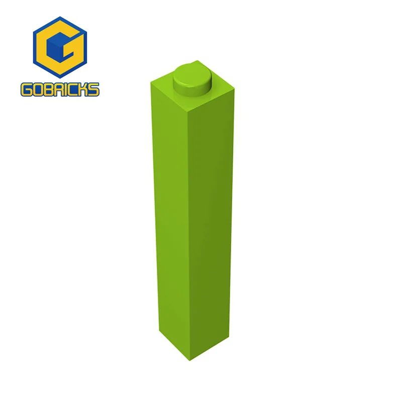 Gobricks 10 Stück Ziegel 2453 1 x 1 x 5 Umstellungsschnäpper für Bausteine, Teile, DIY-Steine, Großmodell, pädagogisches High-Tech-Spielzeug Image