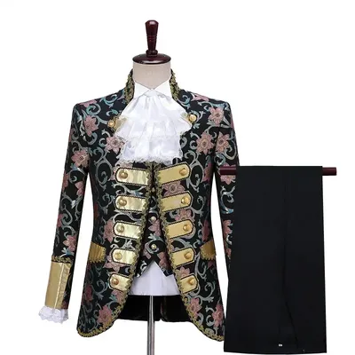 2023 mittelalter liche Deluxe viktoria nischen König Prinz Kostüm erwachsene Männer Top Weste Jacke Image
