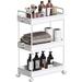 Rolling Storage Cart, 3 Tier Utility Cart Mobile Slide Out Organizer
