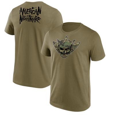 WWE Cody Rhodes American Nightmare Camo Skull T-Shirt - Herren Image