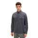 TOM TAILOR Herren 1037439 Dobby Overshirt Hemd mit hohem Stretch, 32375-black Zig zag Structure, L