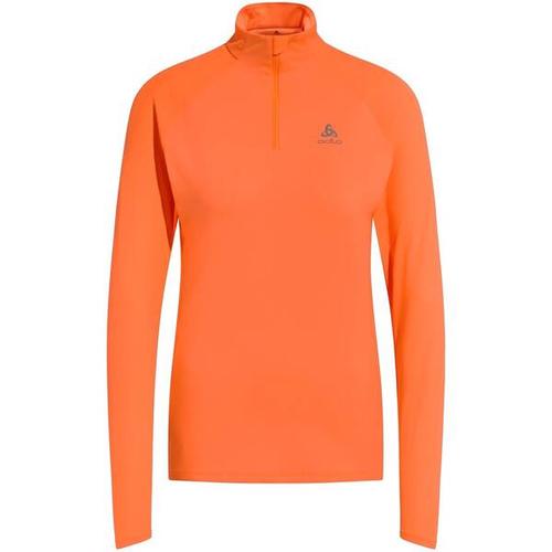 ODLO Damen Midlayer 1/2 zip ESSENTIAL CER, Größe M in Orange