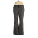 Mossimo Dress Pants - High Rise Flared Leg Boot Cut: Gray Bottoms - Women's Size 14
