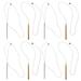 1Set Crochet Embroidery Needle Punch Needle Embroidery Pen Sewing Tool Kit for Carpet and Sweater Knitting (Carbonized)