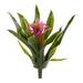 Silk Plant Nearly Natural 10 Bromeliad Artificial Flower (Set of 6) - Purple