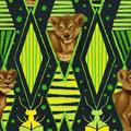 Springs Creative Disney Fabric Lion King Jungle Fun in Green 100% Cotton Fabric sold by the yard 100% Cotton Fabric sold by the yard