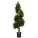 Silk Plant Nearly Natural 4.5 Spiral Cypress Artificial Tree UV Resistant (Indoor/Outdoor)