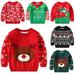 Godderr 2-8Y Toddler Christmas Sweater Warm Sweater for Boys Girls Knite Sweater Pullover Winter Sweater Casual Autumn Winter Sweatshirts Tops