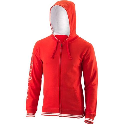 WILSON Herren Jacke TEAM II FZ HOODY Team Red, Größe XL in Rot