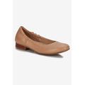 Women's Tess Flat by Ros Hommerson in Nude Leather (Size 10 1/2 N)