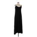 Loveappella Casual Dress - Slip dress: Black Solid Dresses - Women's Size Large Petite