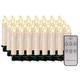 20,30,40,50,60xLED Candles LED Fairy Lights Wireless Dimmable Candle Lights Flameless Christmas Candles for Christmas Tree, Christmas Decoration, Wedding, Party (Milky White Case, 20 Pieces)