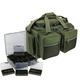 DELUXE CARP FISHING MULTI POCKET CARRYALL HOLDALL TACKLE BAG & TACKLE BOX LUGGAGE SET XPR NGT