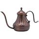 CheungLee Watering Can Vintage Bronze Gooseneck Coffee Pot Pour-over Coffee Kettle With Filter Hand Drip Coffee Pot Tea Percolator Teapot Indoor cleaning garden plant watering tool (Bronze)