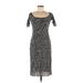 Weston Wear Casual Dress - Sheath: Gray Damask Dresses - Women's Size Medium