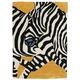 RugVista, Zebra - 2018 Rug, Short Pile, 4'6 x 6'6 ft (140 x 200 cm), Rectangle, Modern, Wool, Hallway, Bedroom, Kitchen, Living Room, Black/Grey, Black,