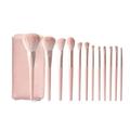 Brush Sets 12-piece Makeup Brush Premium Synthetic Hairless Fiber with Travel Cosmetic Bag Great for Travel Beauty Brush