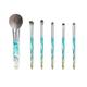 Brush Sets 6 Professional Makeup Brushes Non-irritating Synthetic Fiber Bristles Face Eyeshadow Brush Set Blue Beauty Brush