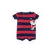 Carter's Short Sleeve Outfit: Red Bottoms - Size Newborn