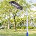 LamQee Outdoor LED Motion Sensor Street Light w/ Solar Panels in Black | 24.8 H x 9.8 W x 1 D in | Wayfair 06FTL0068CWT_3