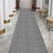 Gray 2'7" x 13' Area Rug - Ottomanson Waterproof Non-Slip Rubberback Ribbed Indoor/Outdoor Utility Long Hallway Runner Rug | Wayfair SRT703-3X13