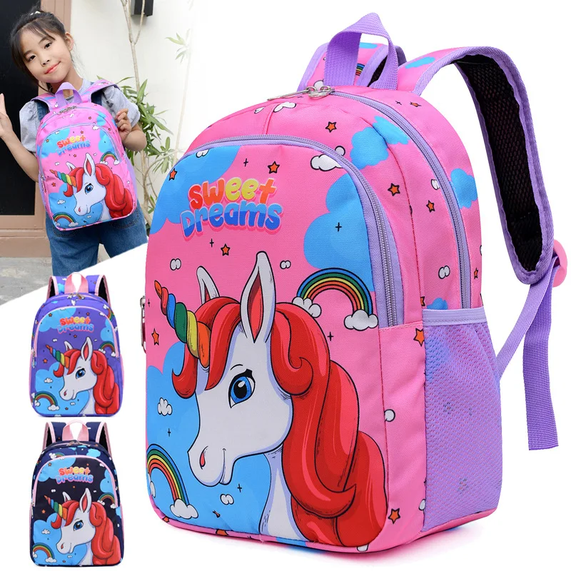 Garçon fille dessin animé licorne cartables Lager capacité école sac à dos maternelle école primaire sacs à dos Kawaii enfants sac