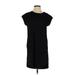 Thread & Supply Casual Dress - Mini Crew Neck Short sleeves: Black Print Dresses - Women's Size Small