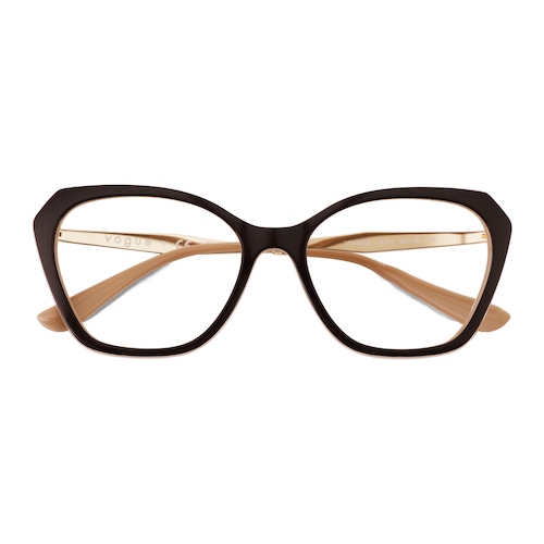 Unisex s horn Brown Plastic Prescription eyeglasses - Eyebuydirect s Vogue Eyewear VO5522