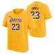 "T-Shirt Los Angeles Lakers Nike Icon Name and Number - LeBron James - Jaune - Jeunes - unisexe Taille: M (10/12)"