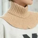 Knitted Fake Collar Scarf Women Men Turtleneck False Fake Collar DIY Detachable Scarf Winter Warm