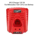 Lithium Battery Charger Fast Charging for Milwaukee 10.8-12V Li-Ion Battery M12 N12 48-11-2401