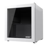 Husky 46L Beverage Refrigerator 1.6 C.ft. Freestanding Counter-Top Mini Fridge With Glass Door in White