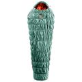 Deuter - Exosphere +4° - Kunstfaserschlafsack Gr 220 x 73-90 x 45-56 cm - Long Zip: Right Sage / Paprika