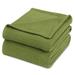 100-percent Cotton Waffle Weave Medium Weight All Season Thermal Blankets Sage King Solid Color Handmade Bohemian & Eclectic