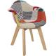 Fauteuil scandinave pour enfants patchwork