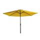 Parasol rond aluminium jaune solaire D3M