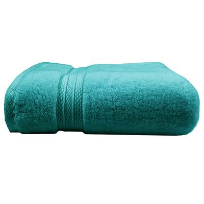 Drap de bain pur coton vert 100x150