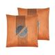 Lot de 2 coussin décoratifs en tissu orange 45x12cm